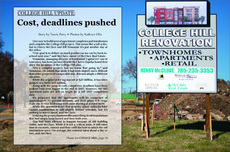 The College Hill site is undergoing reconstruction.
