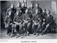 Sluggers The 1904 Washburn baseball team was the first to sport the now-trademarked W logo on its uniforms.
