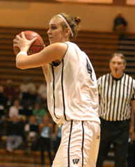 Holmes at home Senior forward Amanda Holmes was right at home Saturday afternoon in Lee Arena with a double-double of 12 points and 14 rebounds. Washburn jumped on Truman State early by scoring the first 15 points of the game, never looking back. The Lady Blues are now 61-0 under coach Ron McHenry when scoring 81 points or more in a game.
