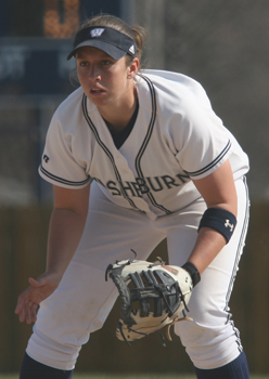 First honored Junior first baseman Dani White is the only Lady Blue to make the All-MIAA first team this season.

