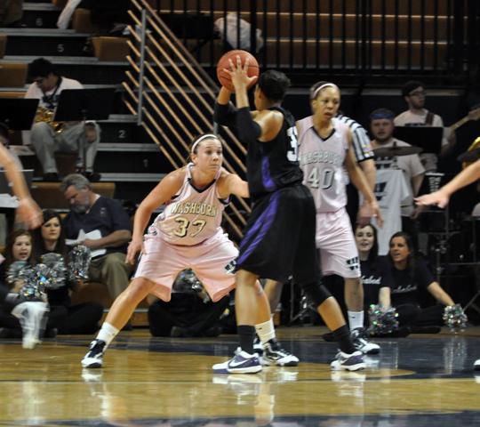 Think+Pink+Junior+guard+Hope+Gregory+accumulated+a+season-high+15+rebounds+and+five+points+Saturday+against+Southwest+Baptist.+The+game+was+Washburn%E2%80%99s+Pink+Out+night%2C+and+the+Lady+Blues+cruised+to+a+77-68+victory+behind+a+career+night+from+senior+forward+Dayna+Rodriguez%2C+who+scored+32+points.%0A
