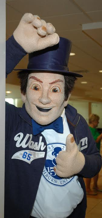 Ichabod hanging out in the Memorial Union in August 2011 during the first weeks of school. The Ichabod mascot performs will be selected based on their appropriateness and and entertainment value.