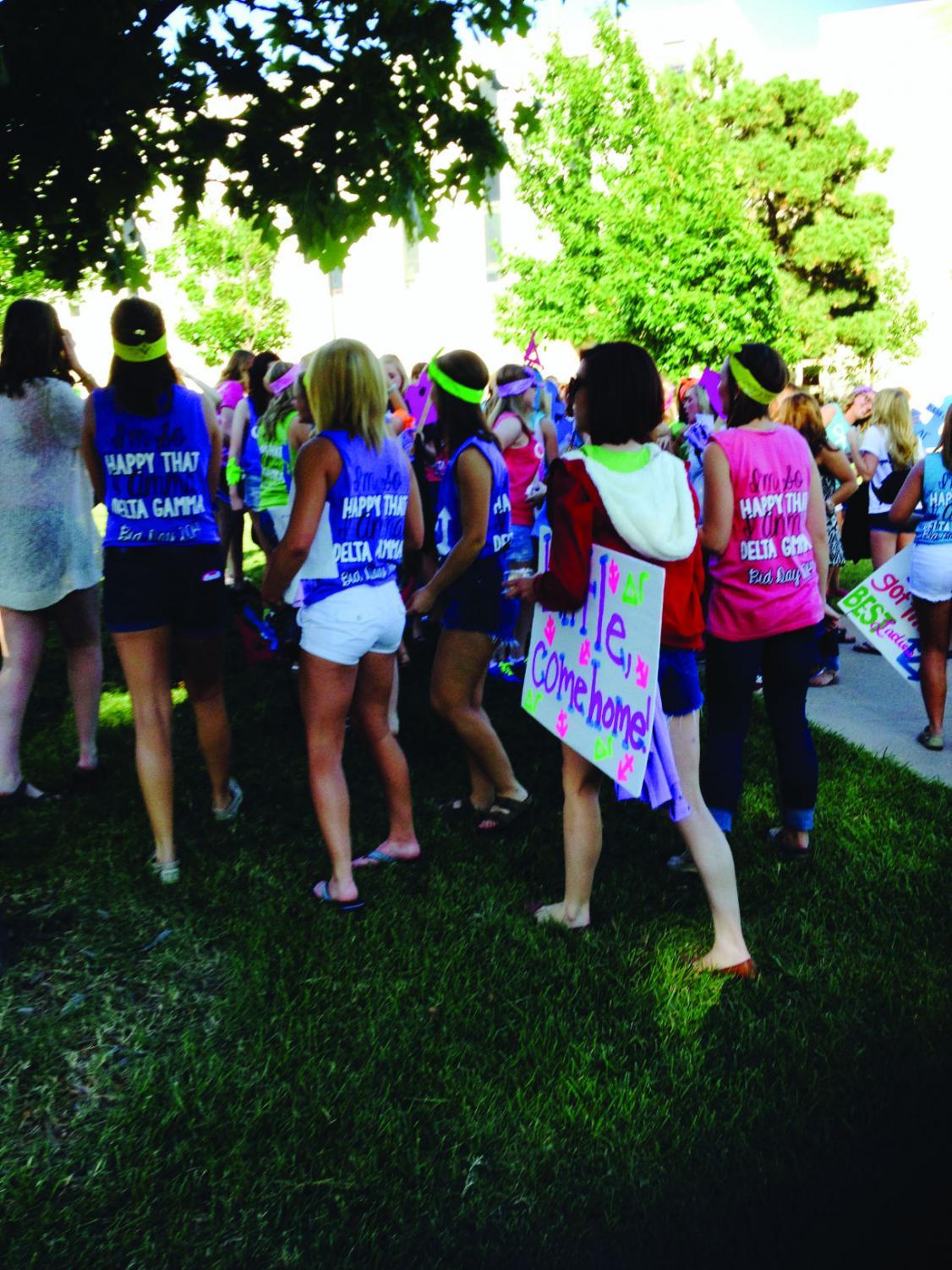 Washburn sororities celebrate Bid Day with new sisters