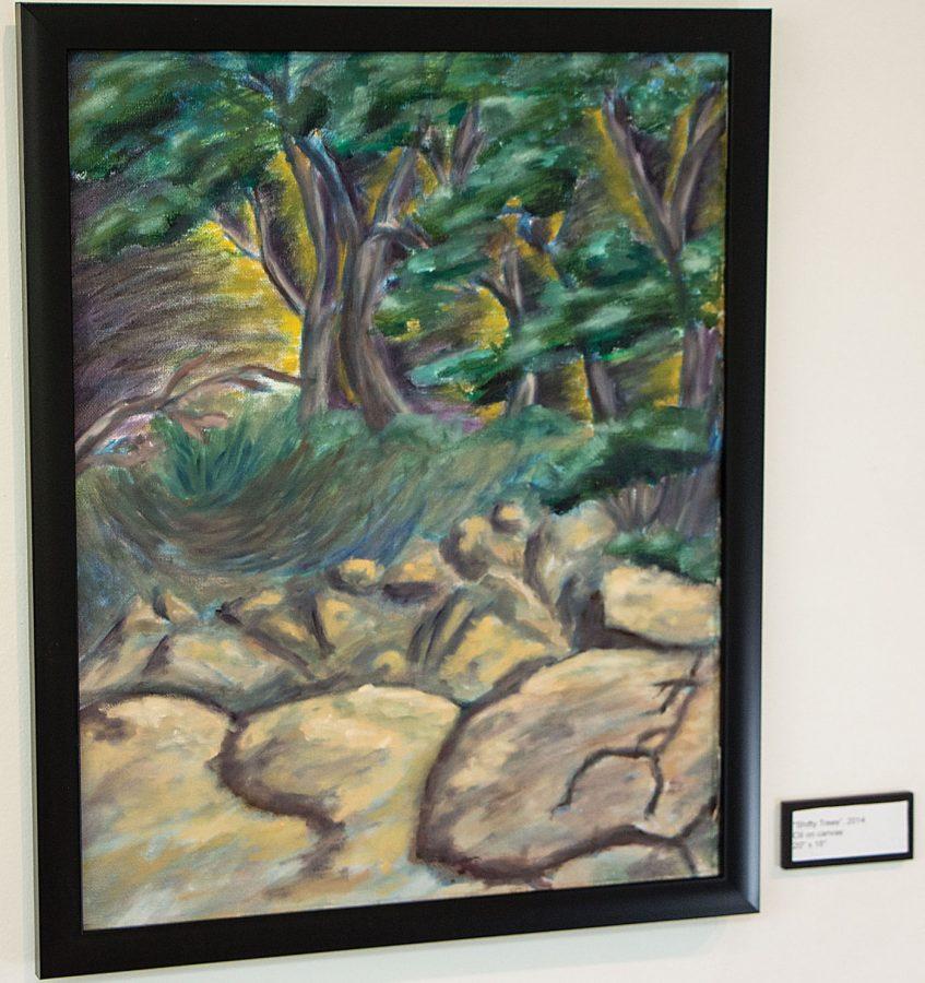 An example of Palmas Greens artwork at the exhibit displays his expertise.