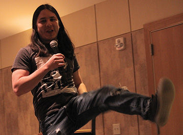 Comedian Nick Guerra kicked out the comedic jams Tuesday night in Memorial Union.