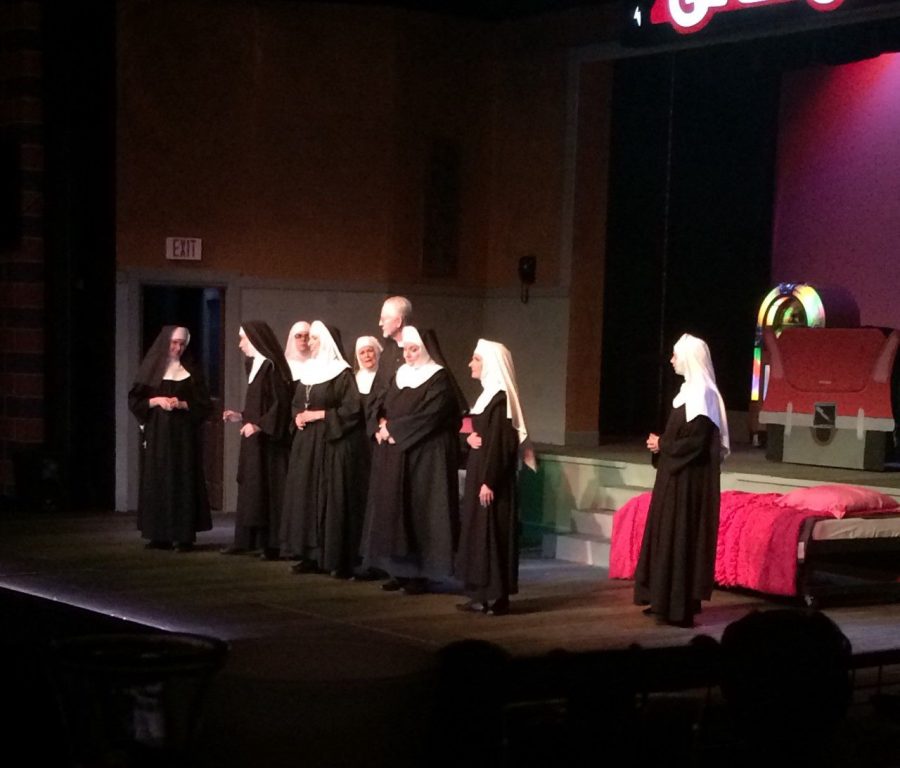 Holier Than Thou: The cast of Nunsense: The Mega Musical performs the last song of the evening, Holier Than Thou. The song was sang about how each of the sisters was drawn to becoming a nun.