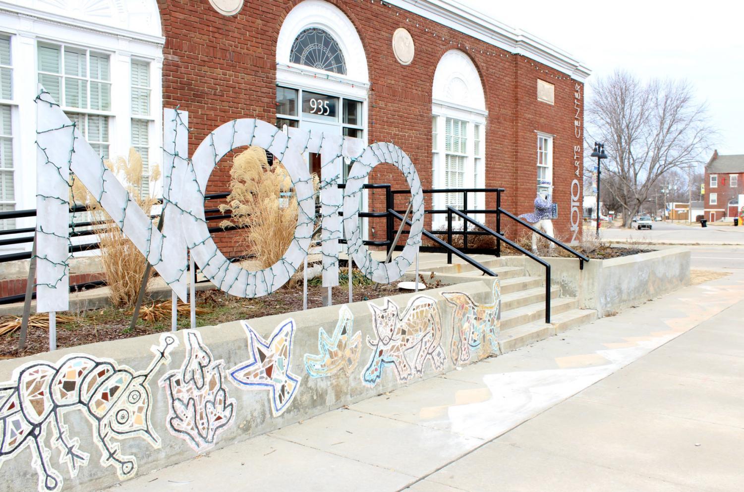 Welcome: The NOTO Arts Center sits at the corner of the NOTO Arts district, and offers a small gallery as well as courses and information on the local Topeka culture. Over the past summer, the Arts Center was host to a fundraising auction for further development of the NOTO district.