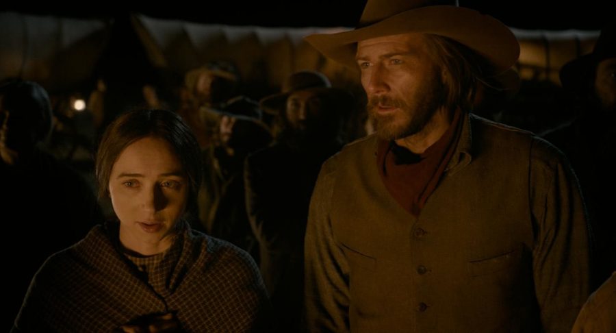 The Coen Brothers anthology film effort, available on Netflix, provides some truly memorable and heart wrenching stories, perhaps with the best being The Gal Who Got Rattled. Pictured are the main characters of the story, Alice (Zoe Kazan) and Billy (Bill Heck), who offer absolutely perfect performances. 
