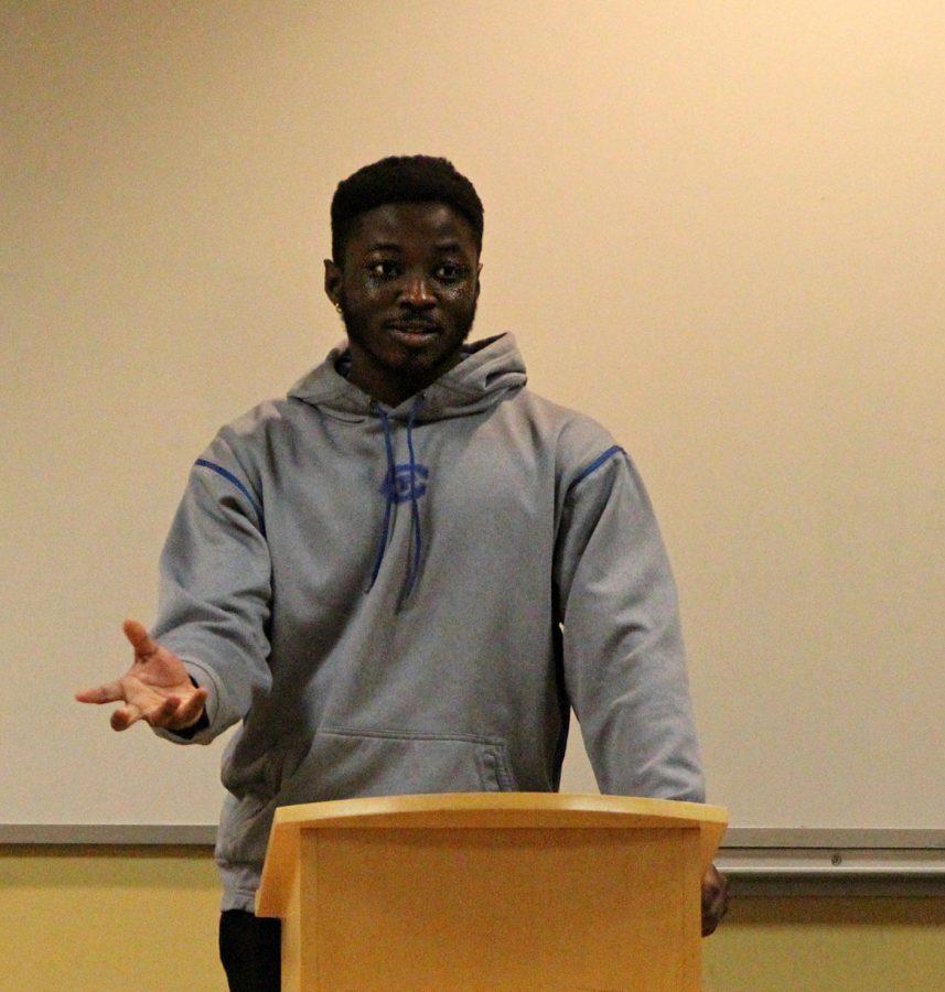 Pray, and pray again: Cedrick Henderson-Smith shares his story of self-reflection regarding the recent social media incident where a Washburn student said a racially explicit word. Henderson-Smith, junior student at Washburn, talked about how fighting fire with fire only gets more people burned.