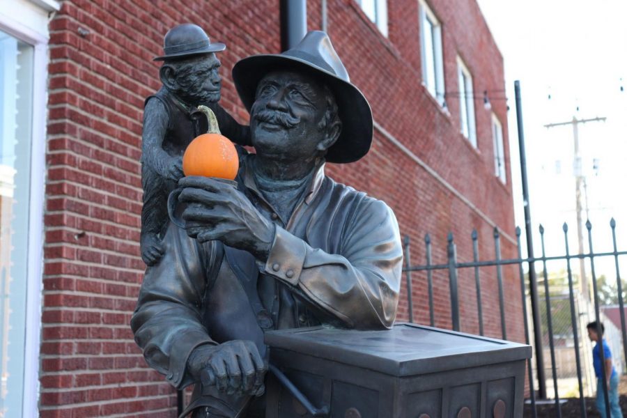 Spooky season: North Topeka is a rapidly growing area with so much to do and see. Pictured is a statue in NOTO.
