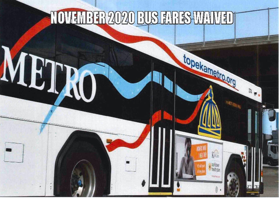 November 2020 Bus Fares Waived
