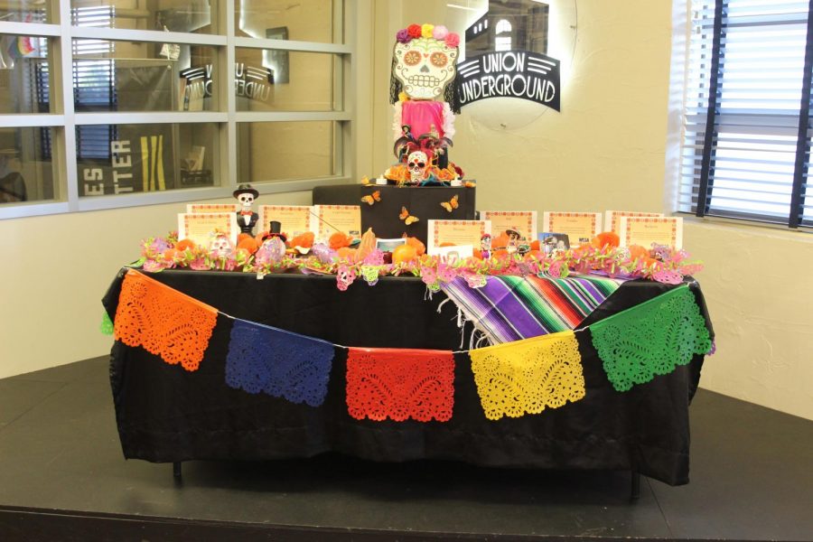 An ofrenda, which is Spanish for the word offering, is a collection of objects placed on a ritual altar during the annual Day of the Dead Celebration.
