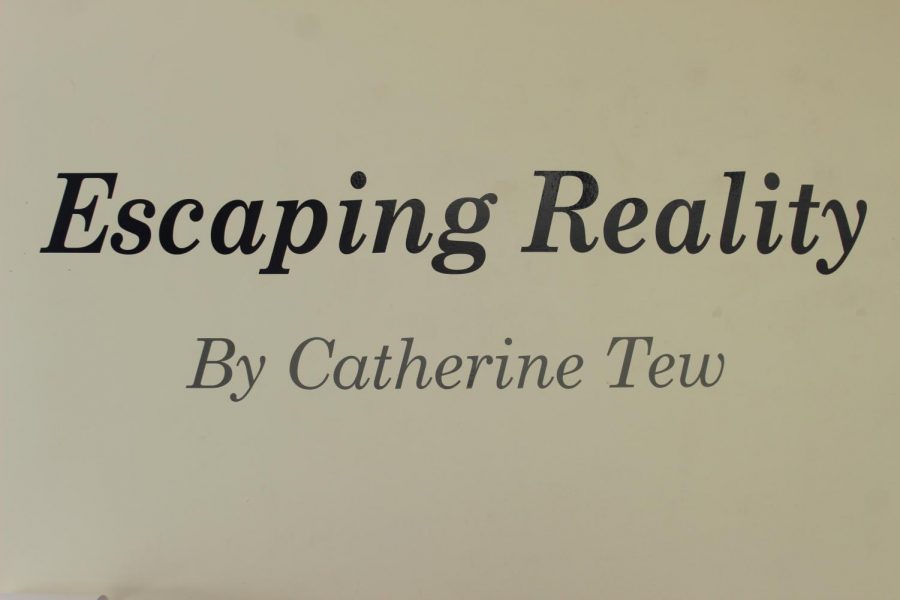 Catherine+Tew+stars+as+Alice+in+Wonderland+in+her+installation+that+tells+her+life+story.+She+intended+to+bring+a+sense+of+calmness+to+the+viewers+with+her+gallery.