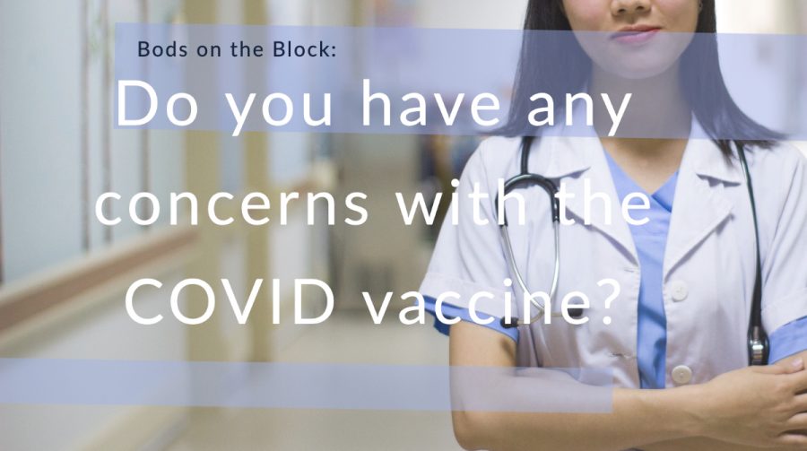 Bods on the Block Question: Do you have any concerns with the COVID vaccine?