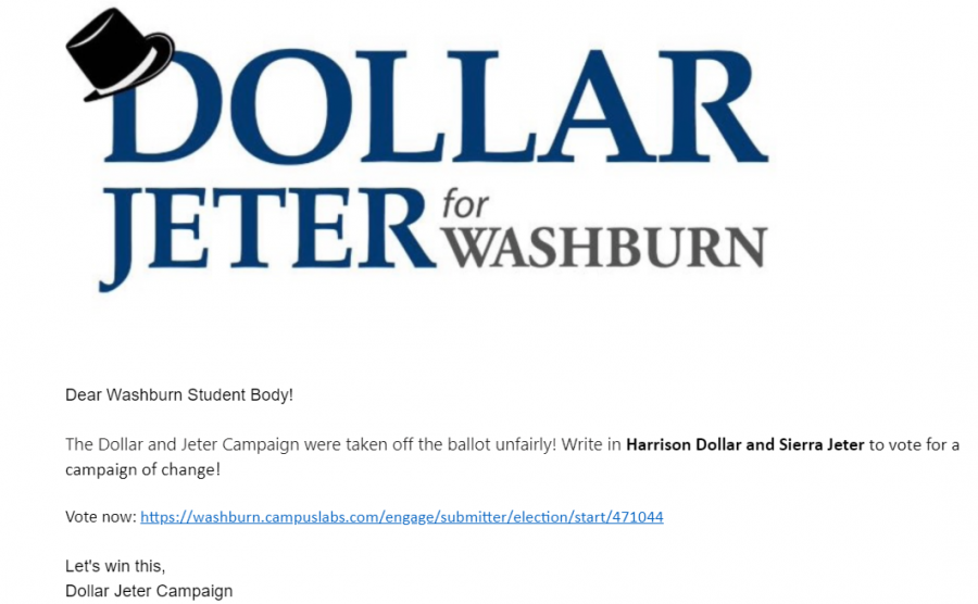 Urgent: This is a statement released to some of the student body via email that the Dollar/Jeter campaign put out. 