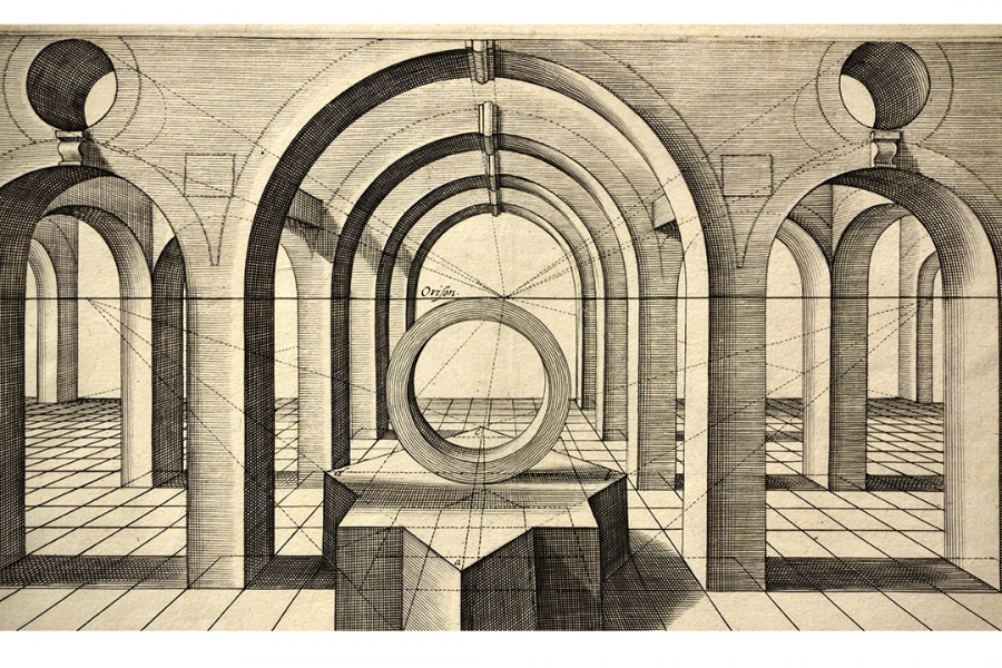 Artist: Hans Vredeman de Vries, Triumphal Arch, Medium: engraving