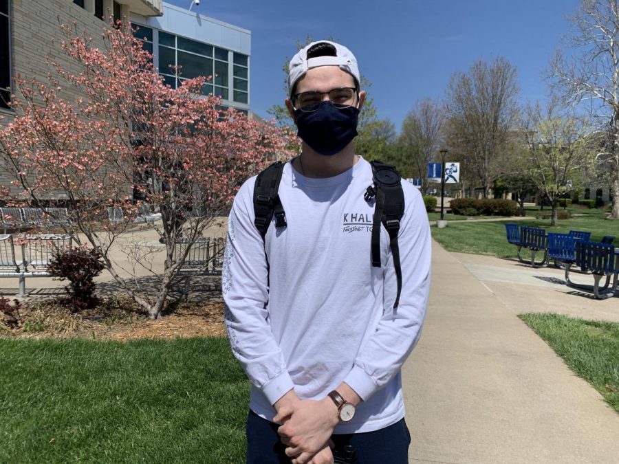 Zach Burns,
4th year English education major

[My favorite thing about spring is] the weather.