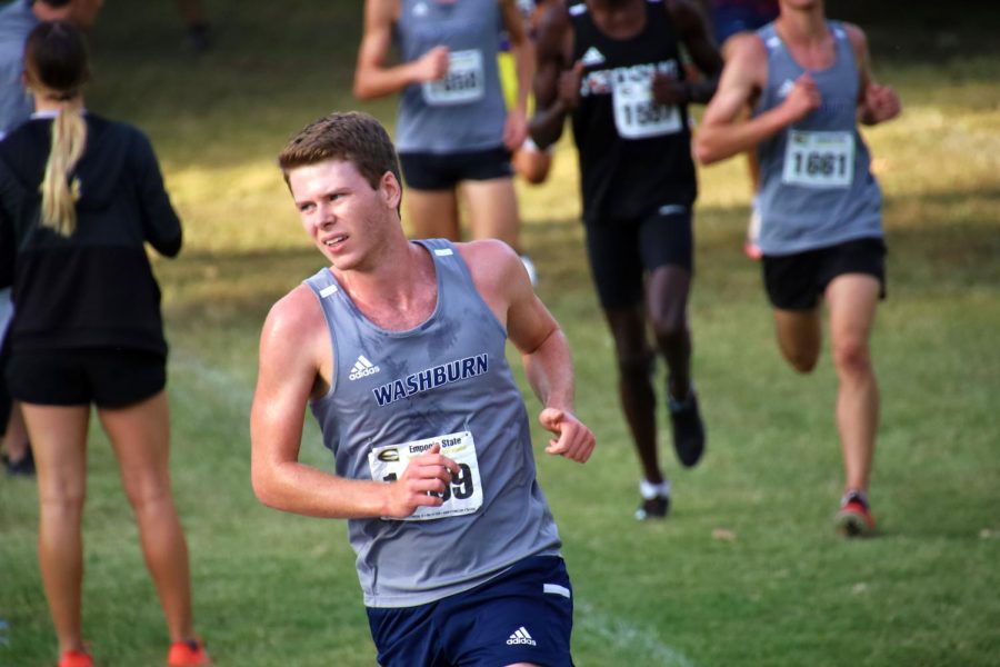 Lean: Brett Kulp turns around a sharp corner increasing his lead. Brett finished second for the Ichabod's, earning 27 points for his team.