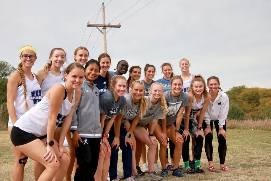 Good spirits: The Womens team pose for a photo after their successful run at Victoria on Oct. 9th 2021. The womens team earned 7th place as a team with 140 points.