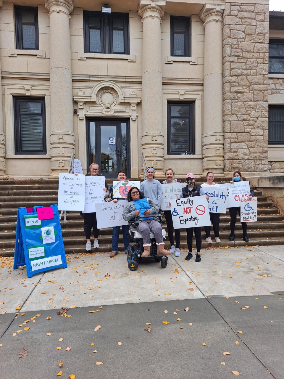 Students march for disability accessibility