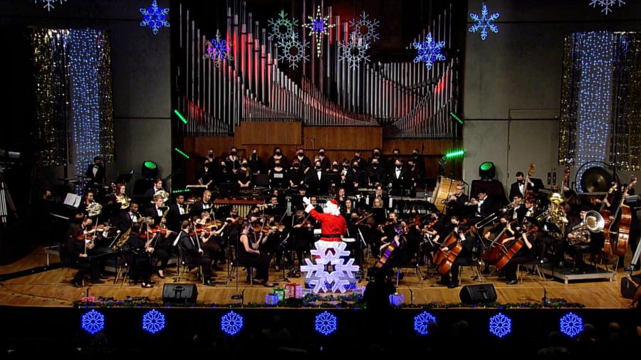 The Vespers Concert putting everyone into the Christmas spirit. The concert took place Dec. 12, 2021 at the White Concert Hall.