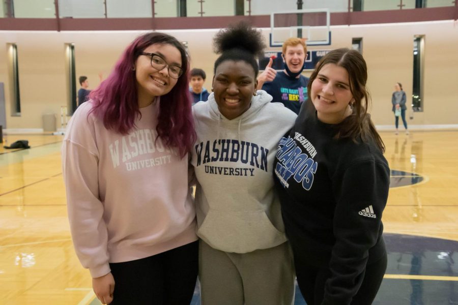 Students enjoy a Friday night together at the SRWC. Late Night at the Rec was Feb. 25, 2022.
