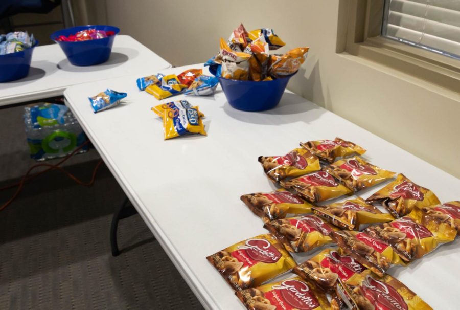 Snacks and drinks are also provided for students to enjoy. Late Night at the Rec was Feb. 25, 2022.