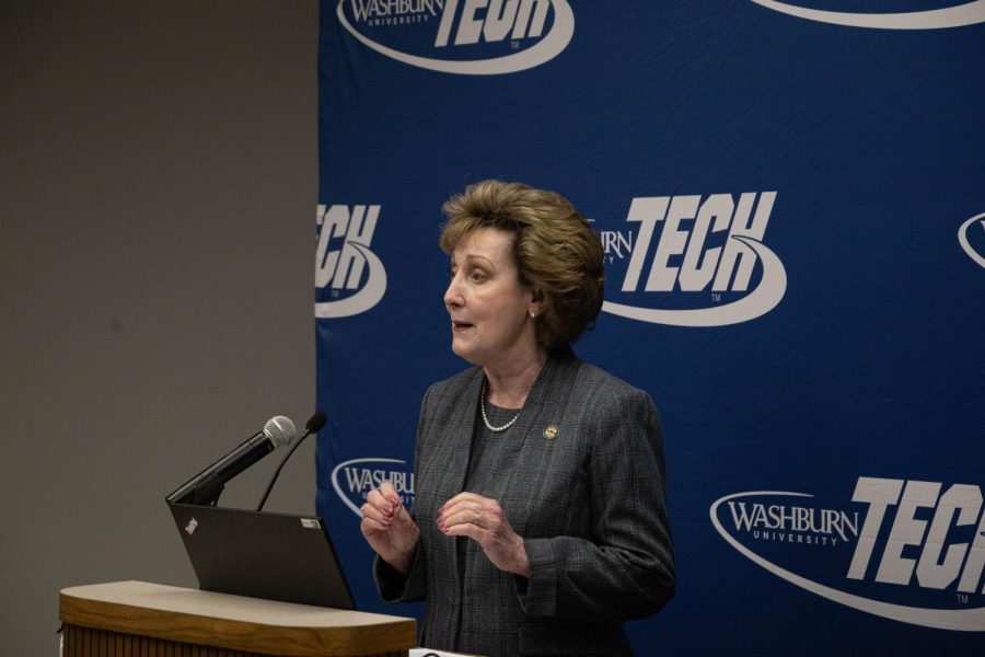 Sen. Brenda Dietrich gives insight on Kansas legislative efforts for students to obtain a technical education. Dietrich was formerly the superintendent of Auburn-Washburn before becoming a senator.