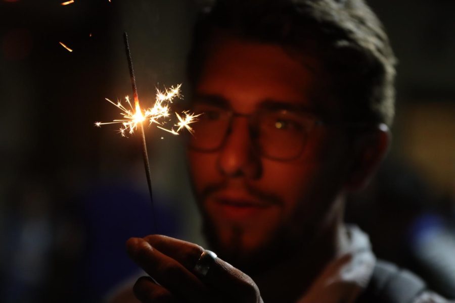 The International Club opens events and festivals to all students on campus. Paeton McCarty, senior political science major, had not planned to attend until he had seen the firework celebration on the south lawn of the International House.
