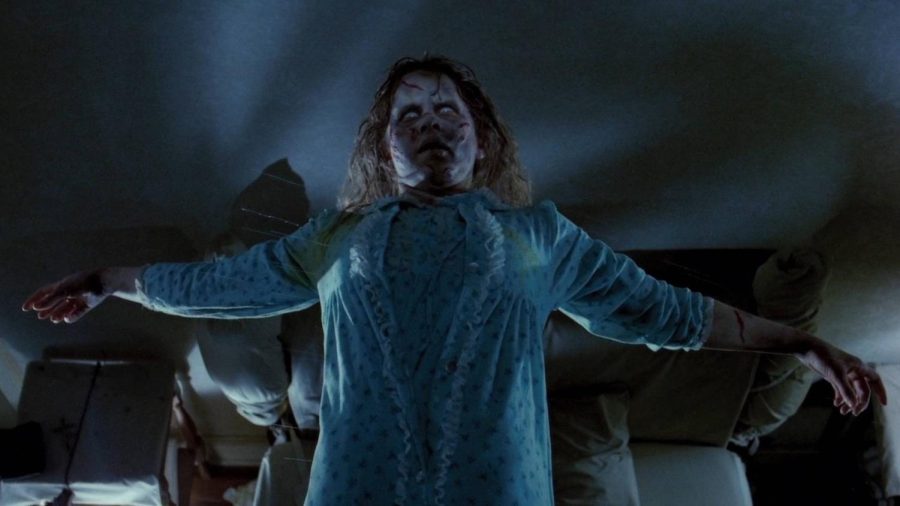 Regan is having a devilishly good time in the classic horror film, The Exorcist.