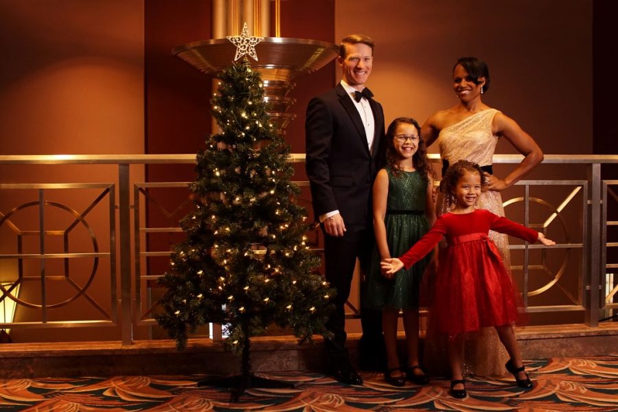 Jeff Kready is pictured with his wife, Nikki Renée Daniels, and their daughters. The Kready Holiday Spectacular will be held at TPAC Dec. 23.