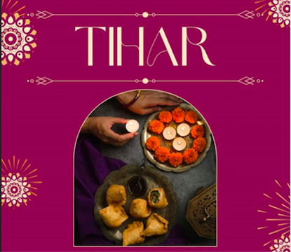 International club hosts Tihar celebration. Tihar is a large festival celebrated between October and November. 