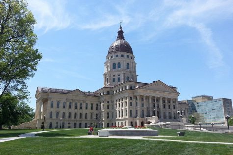 The Kansas State Capitol is located in Topeka, KS.