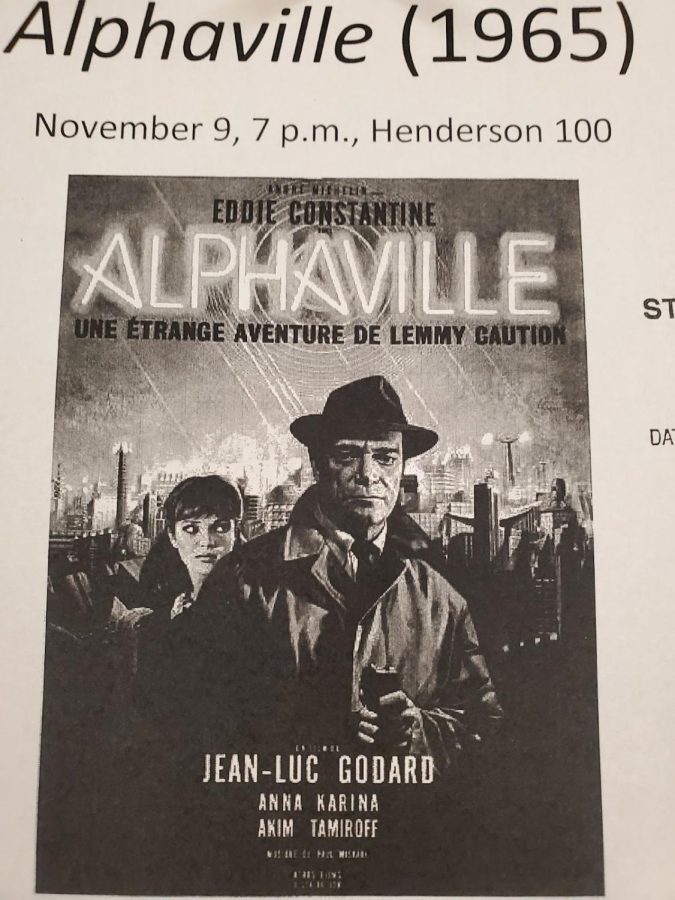 Washburn Universitys Phi Alpha Theta hosts a historical film night. The organization showcased the 1965 film Alphaville Nov. 9.