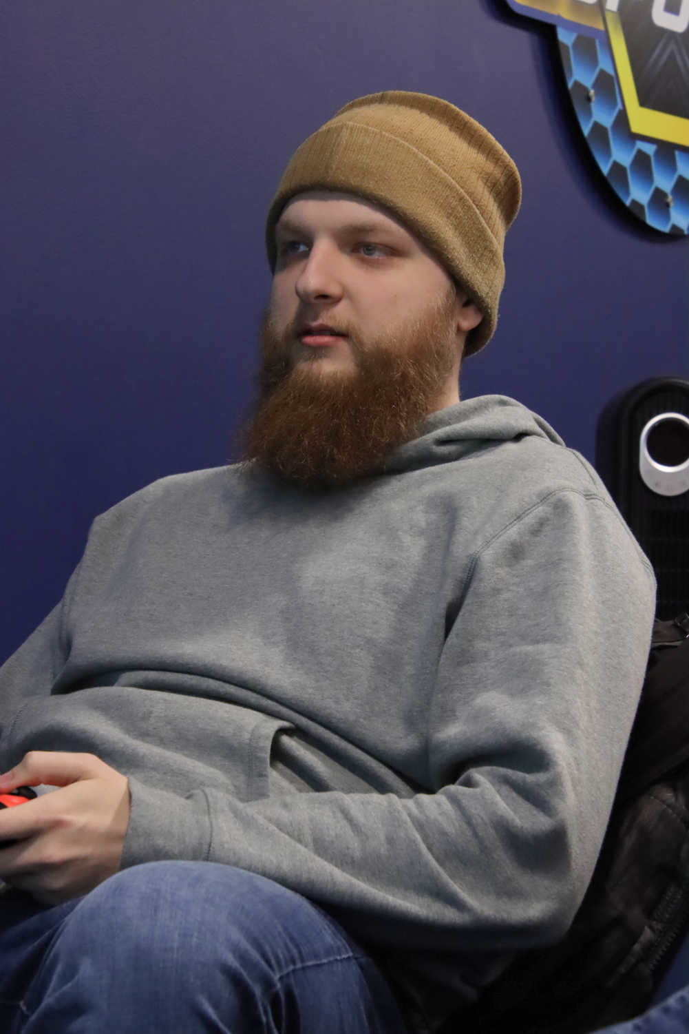 Students battle each other in a 'Mario Kart' gaming tournament