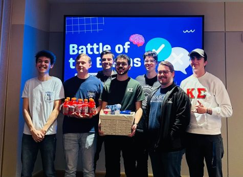 Team Kappa Sigma wins first place in the Battle of the Brains. They won the Battle of the Brains with 100 points. 