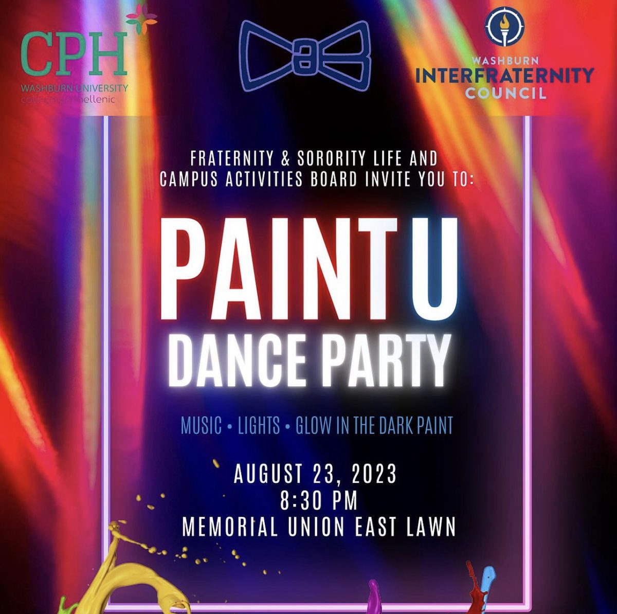 CAB+hosts+a+PaintU+dance+party+to+kick+off+the+semester.+The+event+featured+music%2C+bright+lights+and+tons+of+glow-in-+the-dark+paint.