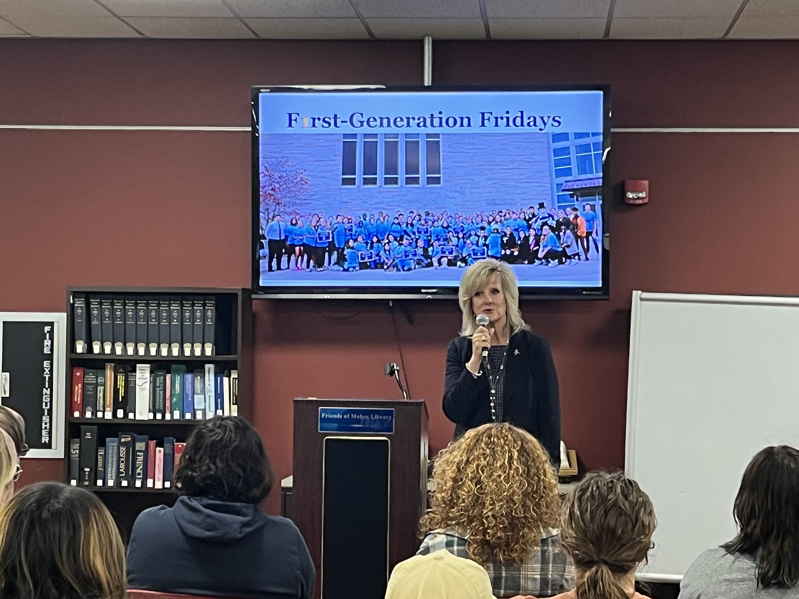 Washburn president, JuliAnn Mazachek, shares her story growing up as a first generation student. The new event had a high turnout for students. 
