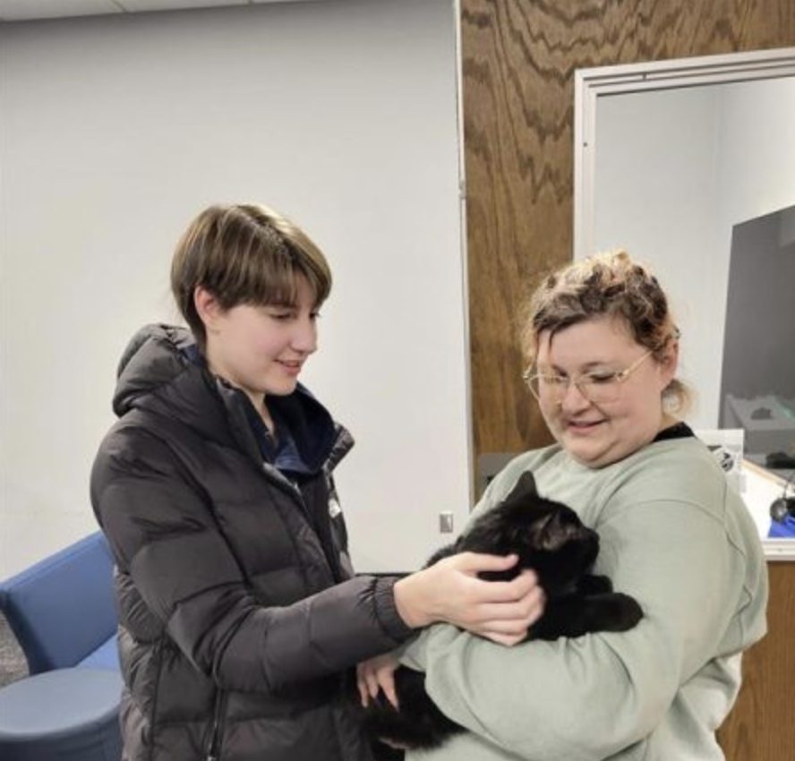 Homeless cat on campus finds fur-ever home