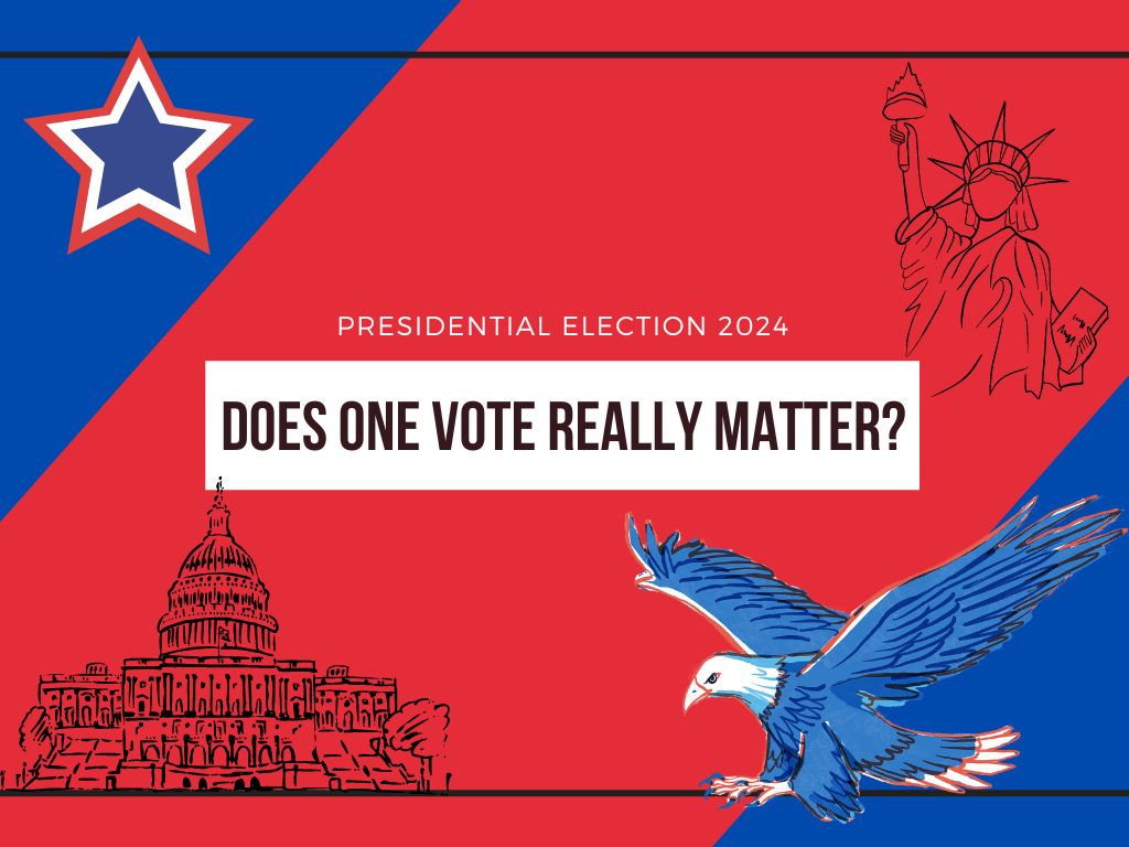 The presidential election of 2024 is coming up in a few months. There have been varying opinions on if voting will make a difference in the election.