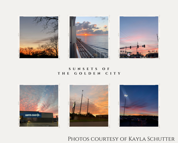 Topeka sunsets feature hues of red, yellow and blue. Kayla Schutter said there is nothing like Kansas’ sunsets.