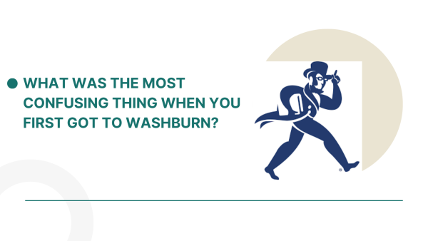 BOB: what was the most confusing thing when you first got to Washburn?