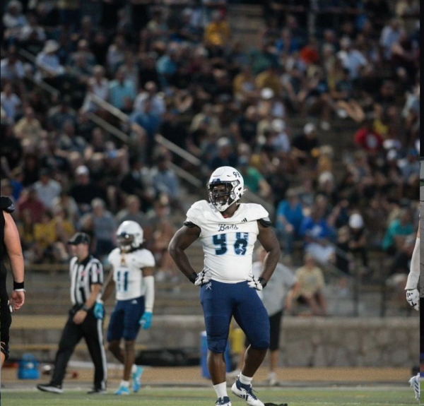 Student athlete and sophomore finance and accounting major, Elijah Clarke-Boyd balances football, education and extracurricular activities as Washburn’s second-string nose guard. Clarke-Boyd was known as “uncle” or “grandpa” by his teammates through highschool, a nickname given to him based on his maturity and charitable spirit. Photo courtesy of Clarke-Boyd.