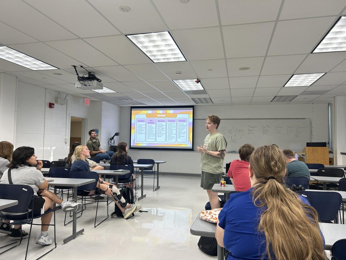 The Biology Club kicks off the meeting with electing new members. They also prepared for upcoming events and future meetings. 