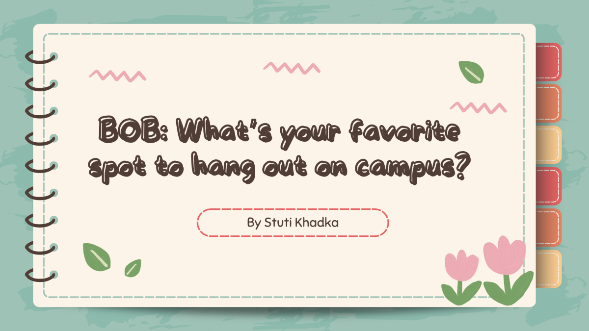 BOB: What is your favorite spot to hang out on campus?