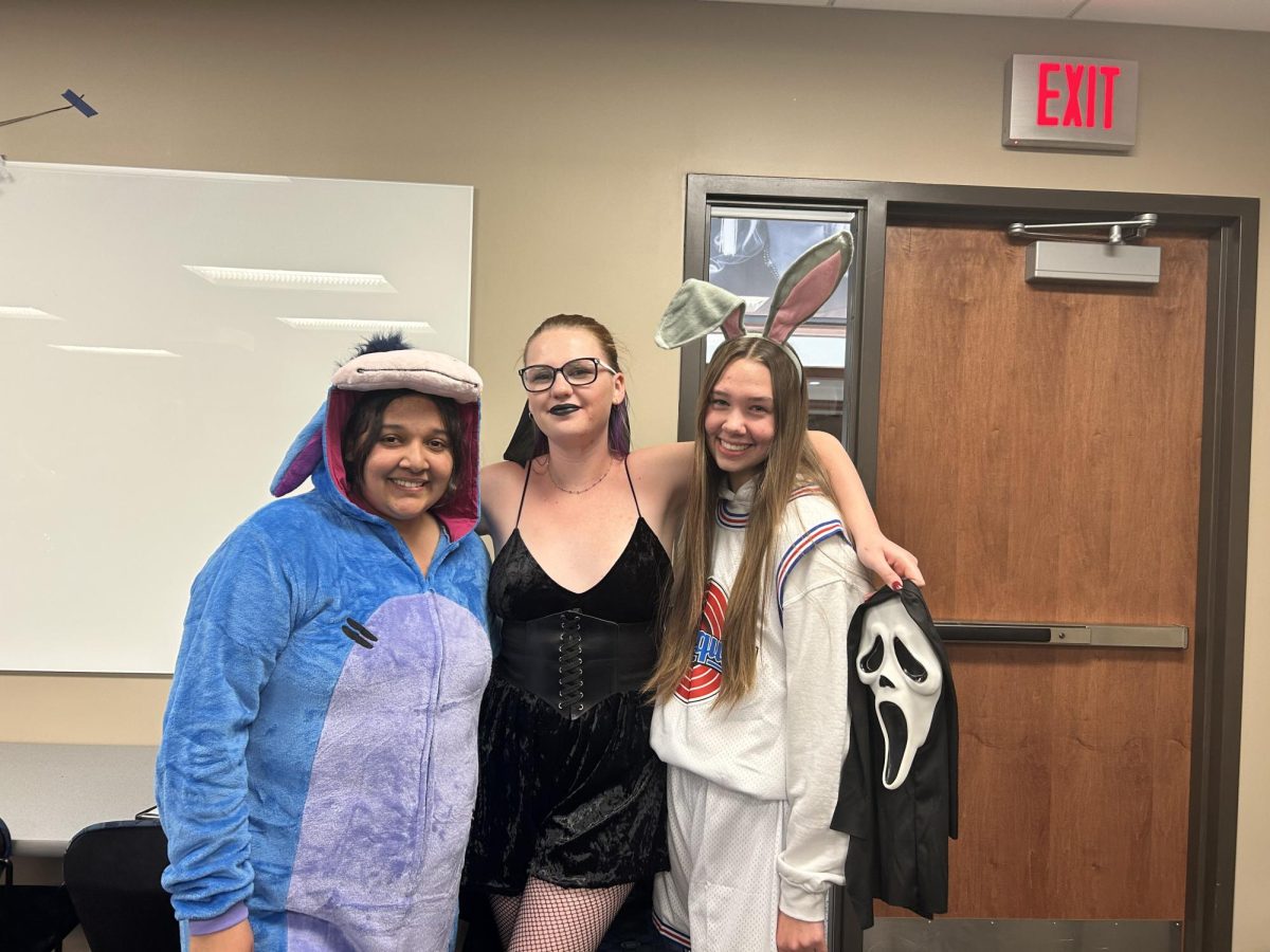 Ichabods participate in the We Are F1rst Halloween Bash. People dressed up for the Halloween-themed meeting, displaying a mix of costumes that ranged from whimsical to spooky.