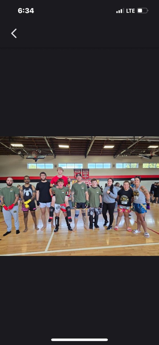 Iron Warriors’ competitors in the IFKB Midwest Point tournament. More than half of the gym’s fighters won trophies during this event, a record for the gym.