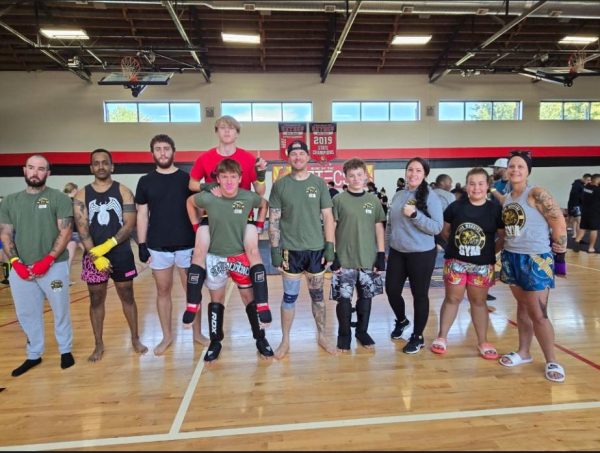 Iron Warriors’ competitors in the IFKB midwest point tournament. More than half of the gym’s fighters won trophies during this event, a record for the gym.