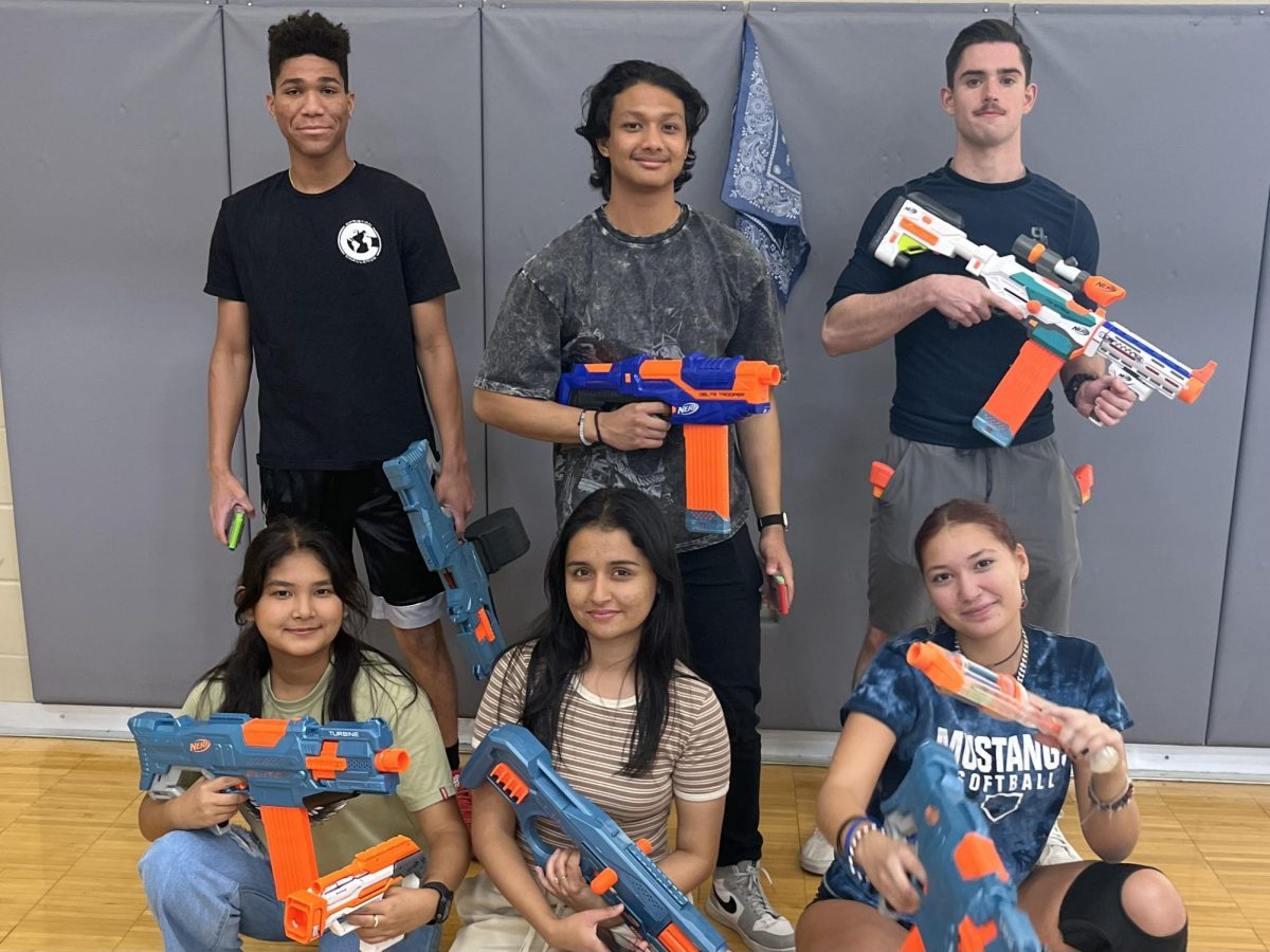 The Rec becomes a battleground. Students unleashed their inner warriors in the Nerf Wars.