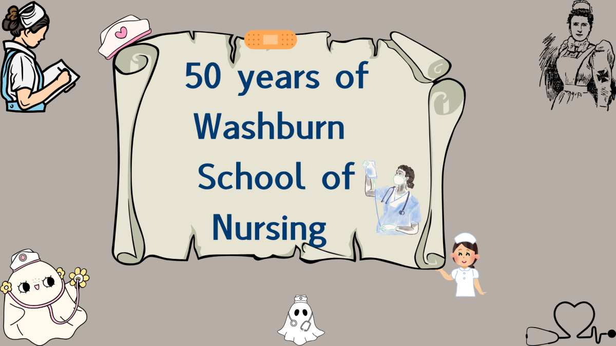 Washburn reaches remarkable progress in the Washburn School of Nursing.  The nursing program celebrated its 50th anniversary.
